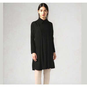 Cop copine black collared dress a line size medium